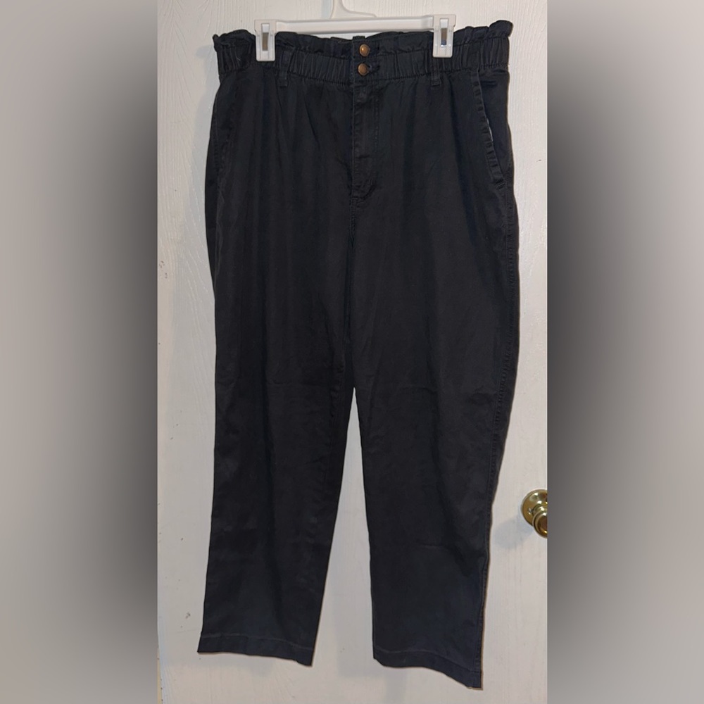 Universal Threat High Rise Ruffle Waist Trouser